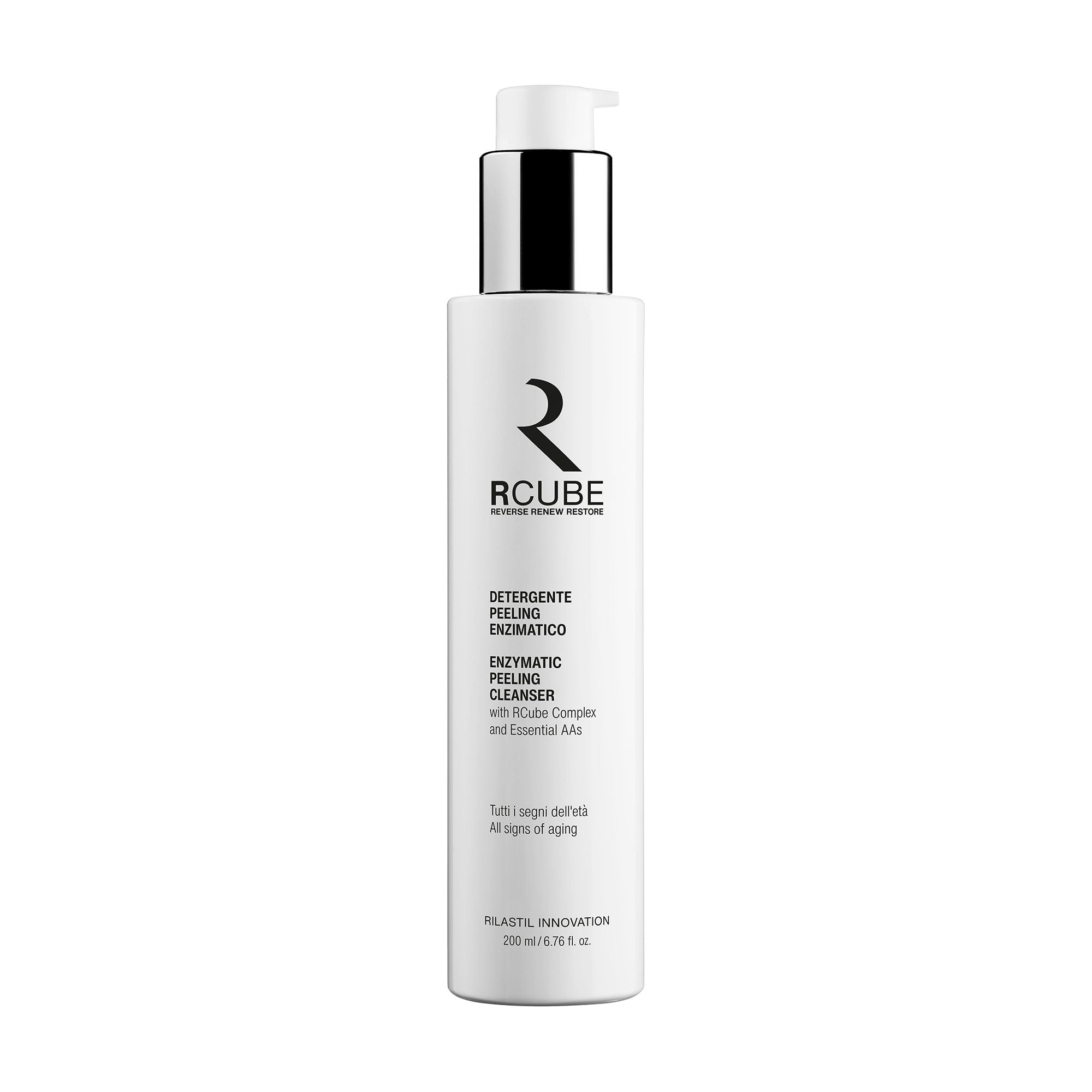 Ензимний очищувальний засіб для обличчя Rilastil R-Cube Enzymatic Peeling Cleanser, 200 мл